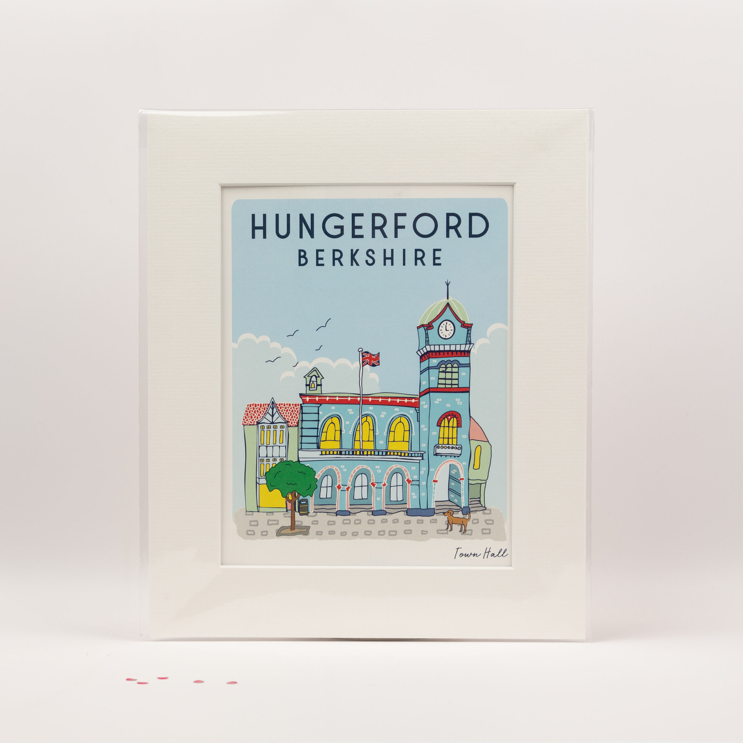 Print of Hungerford Town Hall